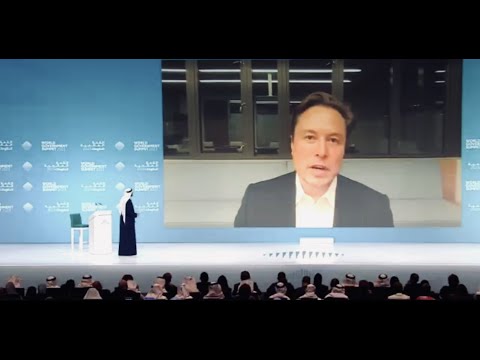 Elon Musk at the 2023 World Government Summit in Dubai